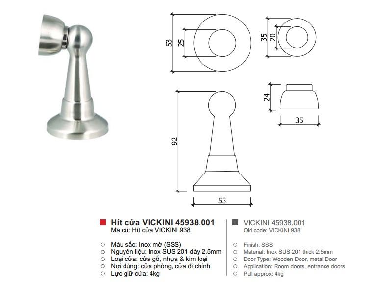 [HCM]Hít cửa VICKINI 45938.001