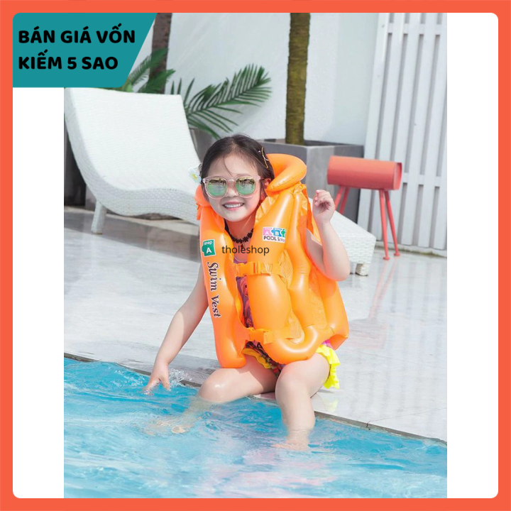 Áo phao cho bé tập bơi - Áo phao cho bé - Phao bơi cho bé - Áo phao tập bơi đỡ cổ cho bé - Áo phao đi tắm biển cho bé