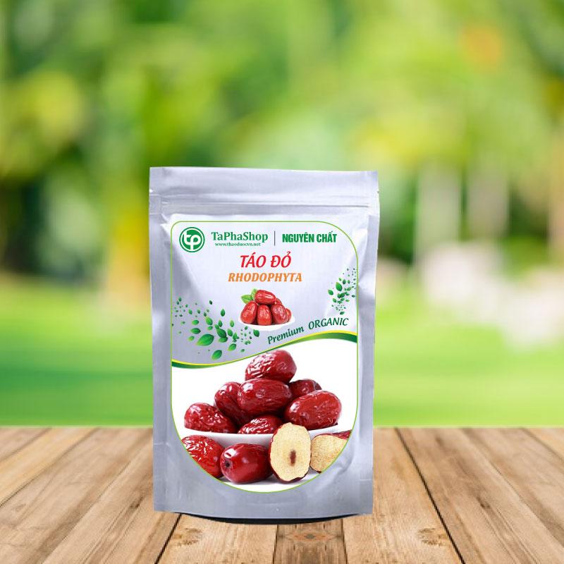 Táo đỏ sấy khô 100g- Thảo Dược Tấn Phát - Hàng công ty chất lượng cao