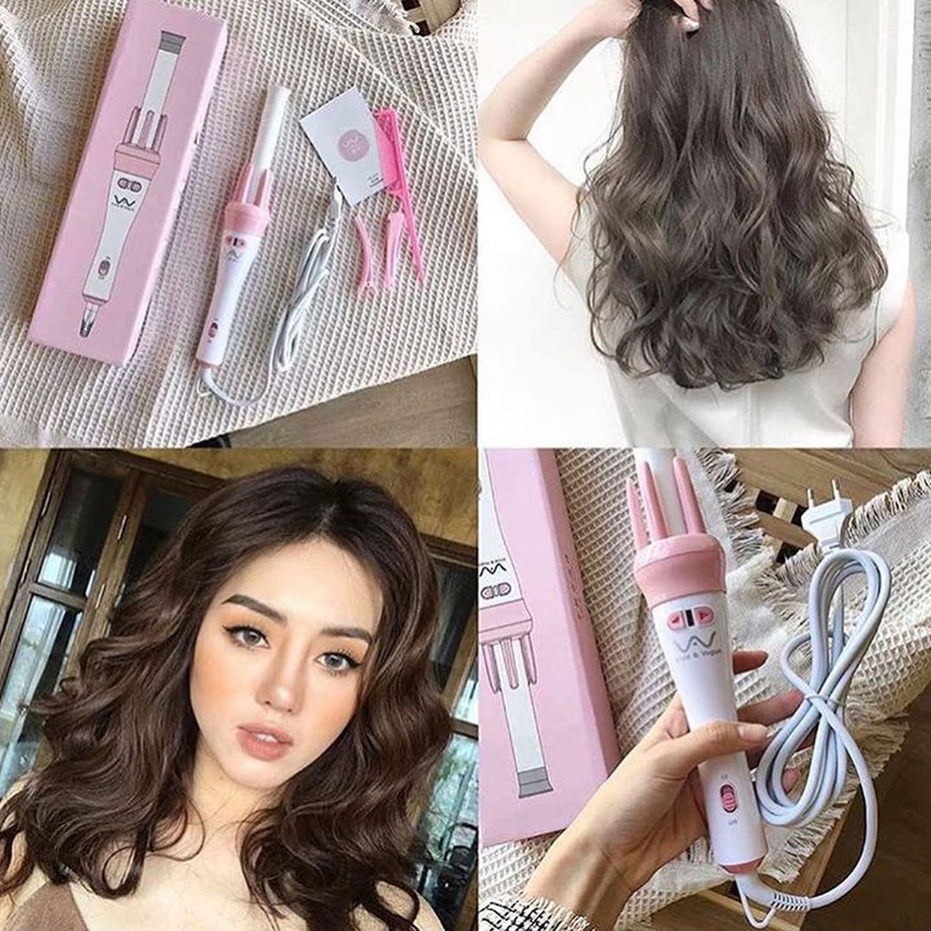 Máy làm tóc xoăn trục xoay tự động