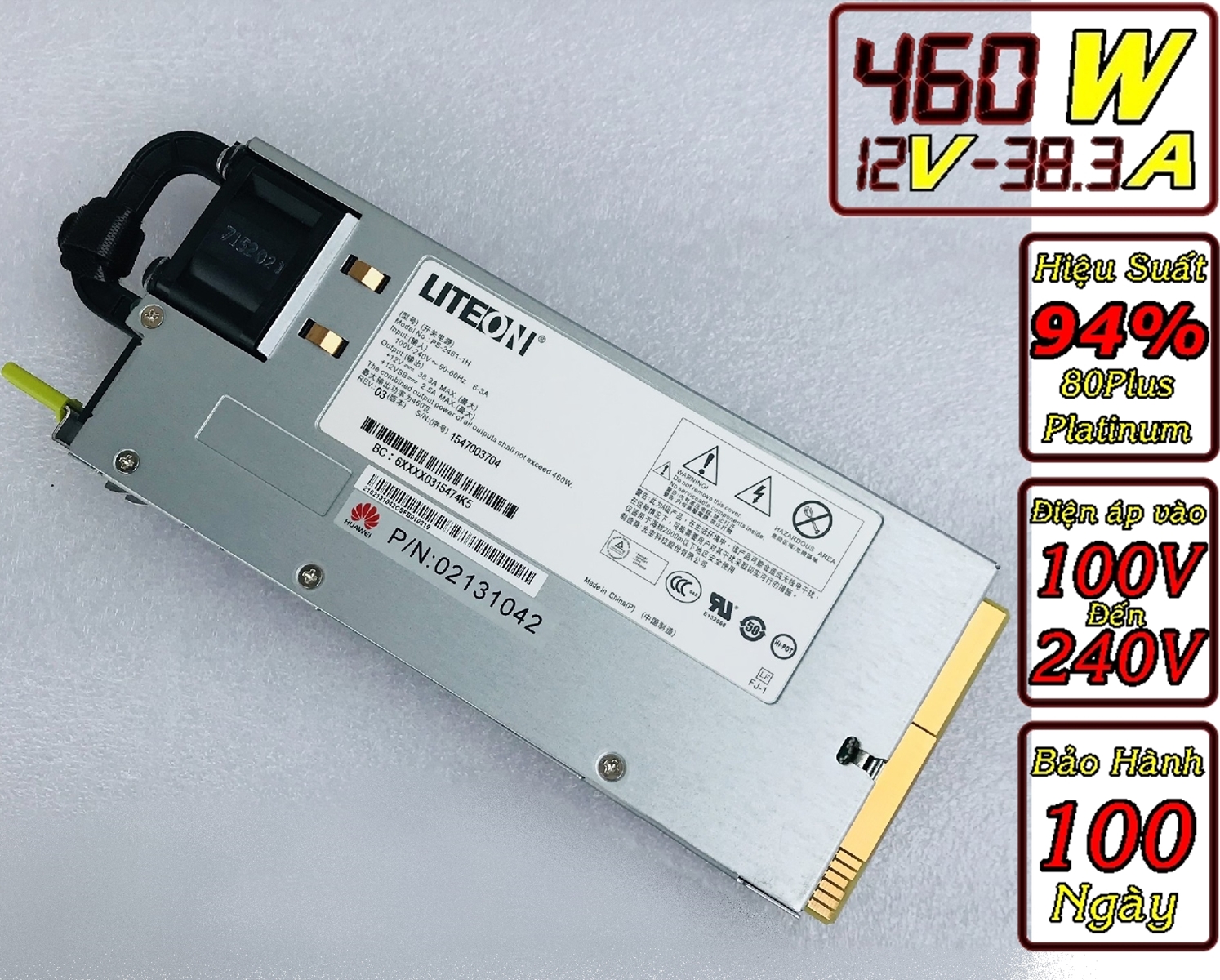 Nguồn Server 12v - 38A công suất 460w