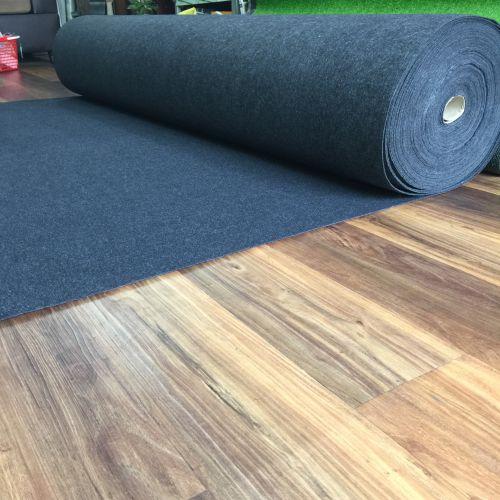 [HCM]Thảm nỉ trải sàn màu đen - 1m²