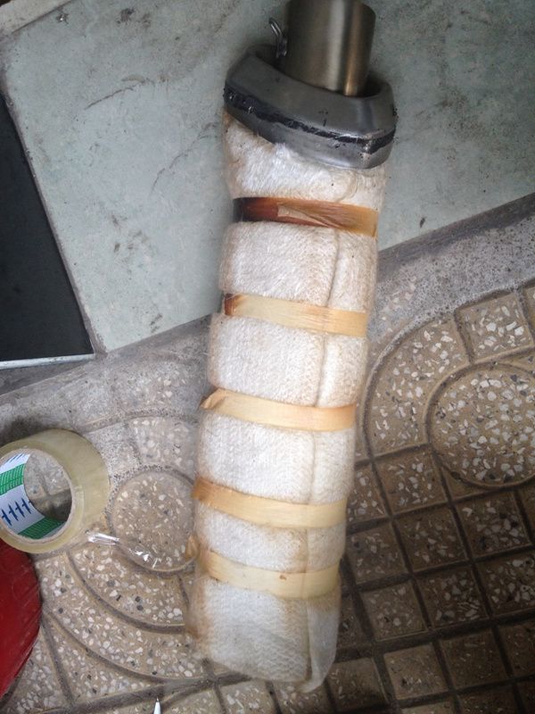 Bông độ pô xe máy cách nhiệt ceramic