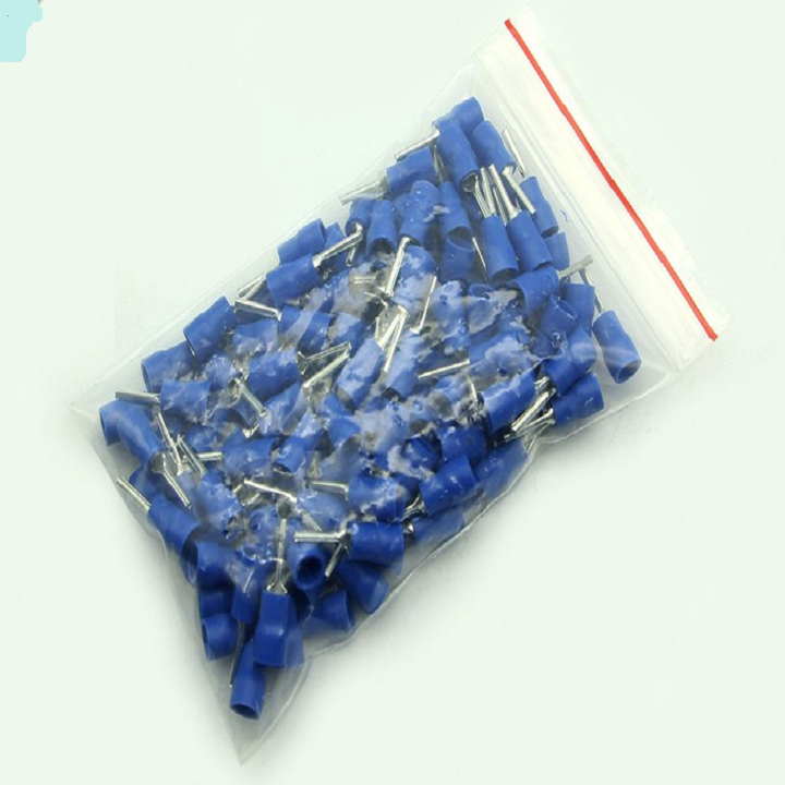 Đầu cos pin đặc tròn đồng thau PTV 1.25-12; PTV 2.5-12; PTV 5.5-13 Túi 100