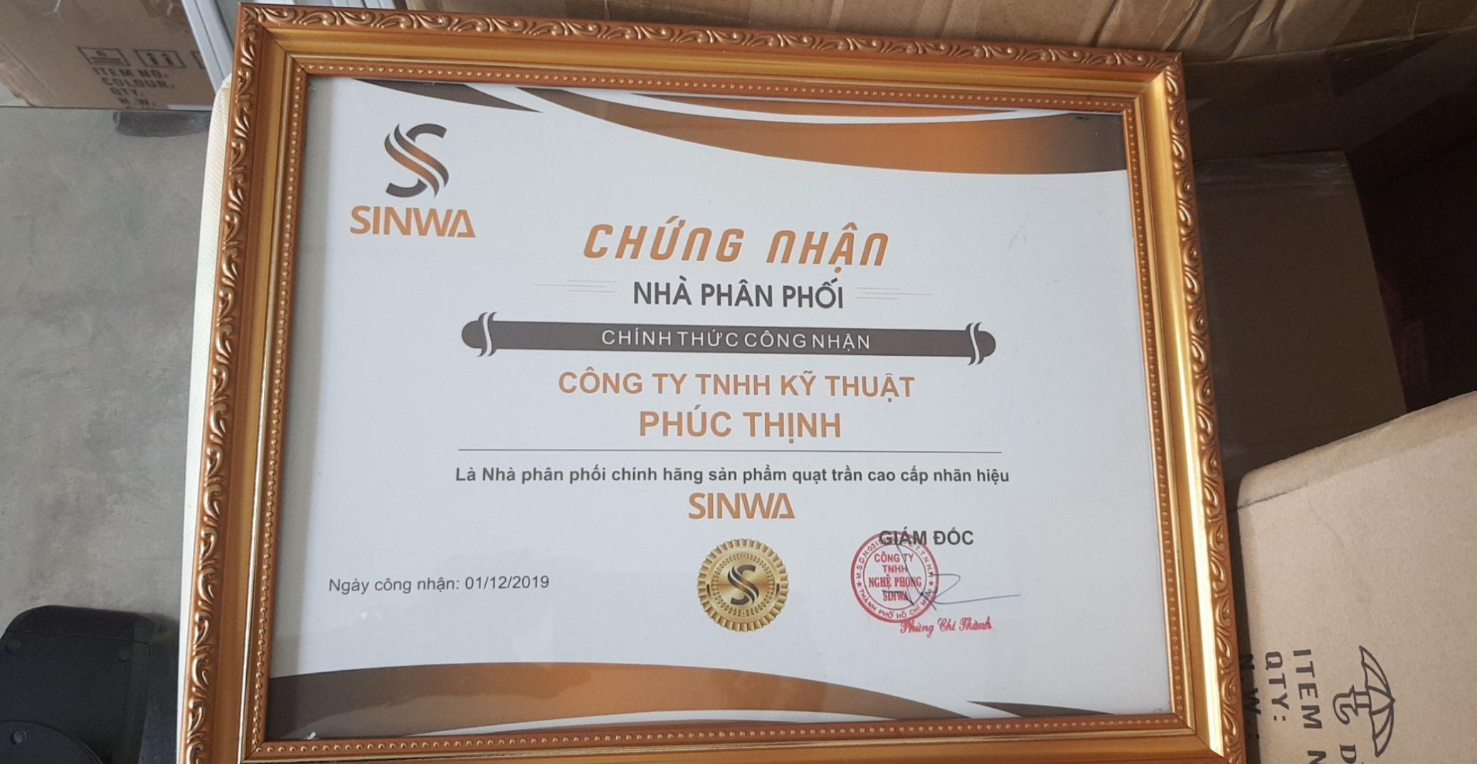 QUẠT TRẦN CỔ ĐIỂN SINWA S168