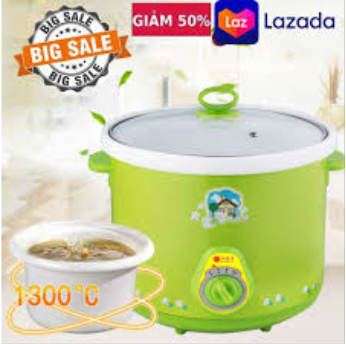 Nồi Kho Cá - Nấu Cháo Chậm Đa Năng BH Chính Hãng 12 Thán