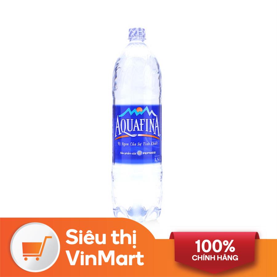 Siêu thị VinMart - Nước uống tinh khiết Aquafina chai 1,5 lít