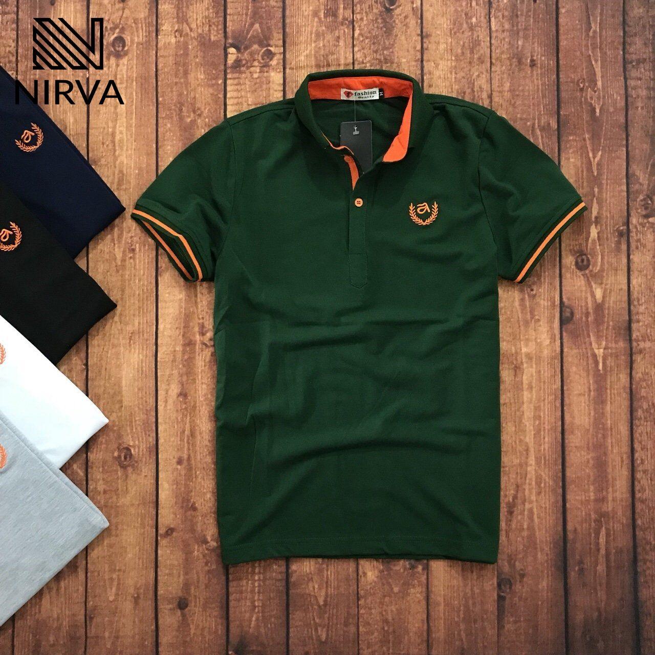 Áo thun nam polo NIRVA bông lúa cao cấp RXP048