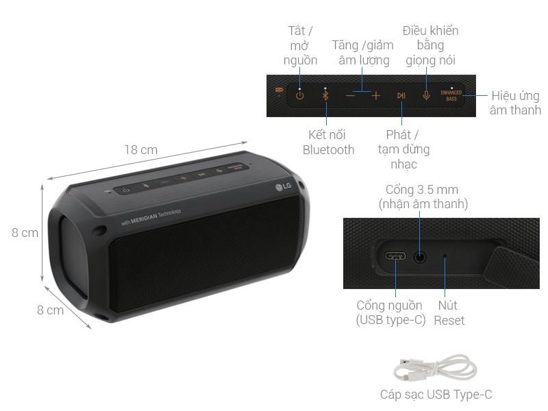 Loa Bluetooth LG XBOOM Go PK3