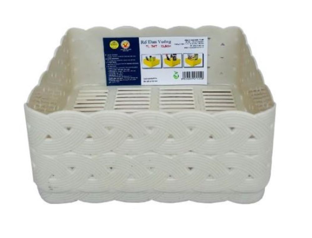 Rổ đan vuông TỰ LẬP TL347 - 13.5cm