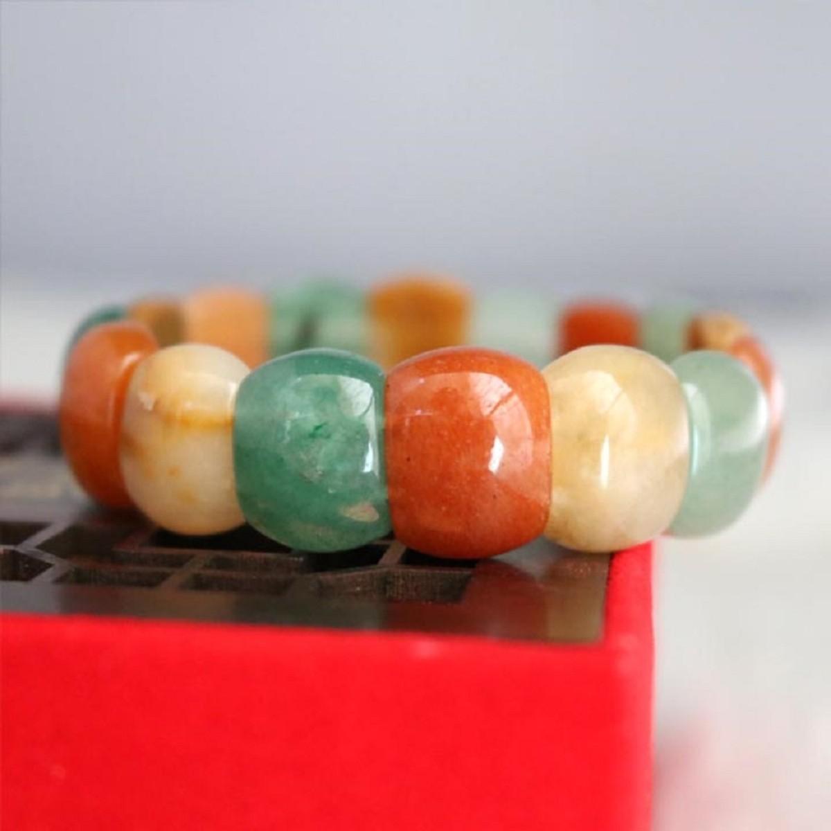 [FreeshipMAX] Vòng tay phong thủy đá đa sắc