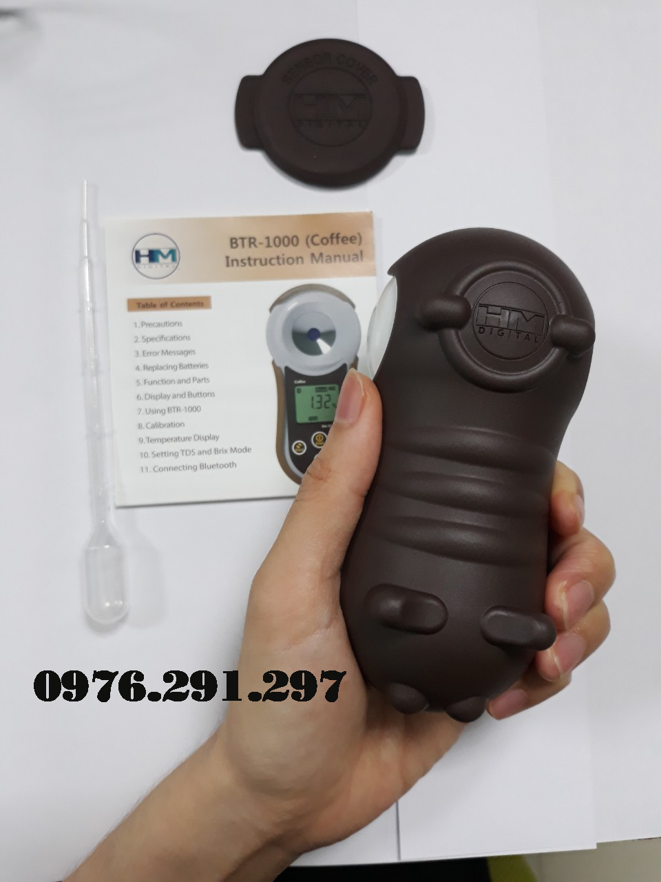 [HCM]Máy đo độ  Brix và TDS của coffee BRT1000 HMDigital Mỹ