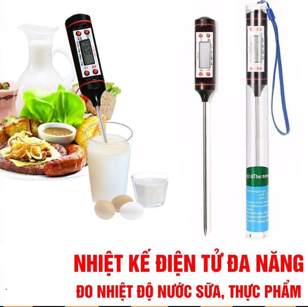 Nhiệt Kế Nấu Ăn Pha Sữa Tp101 (Màu Đen)