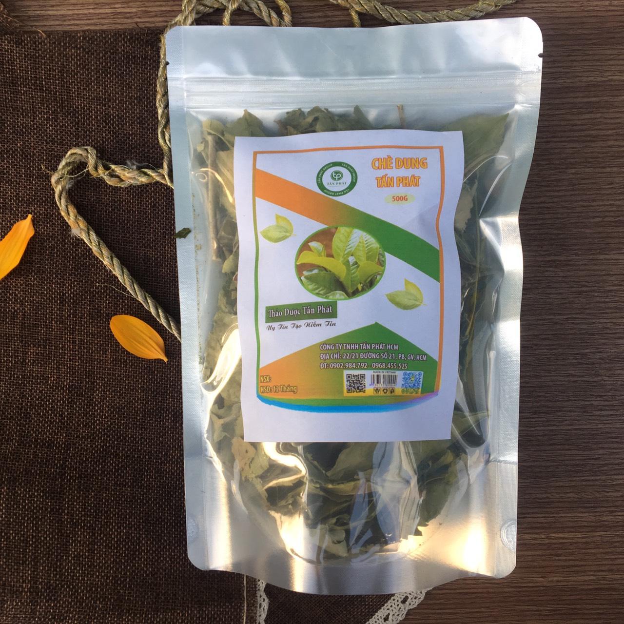 Chè dung vàng loại sấy khô túi lớn 1kg - Hàng sạch xanh chất lượng cao - Thảo Dược Tấn Phát