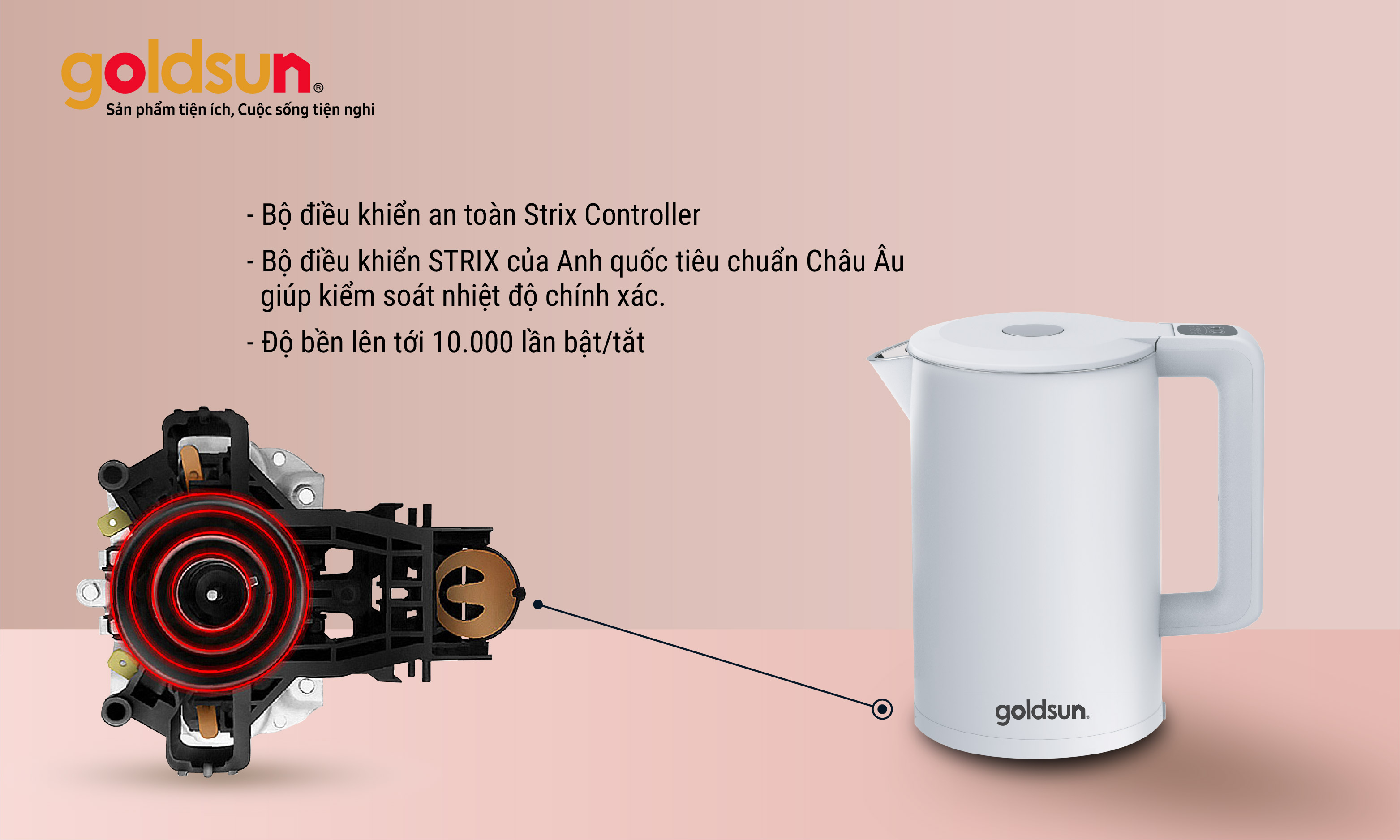 Ấm siêu tốc thông minh GKT2642