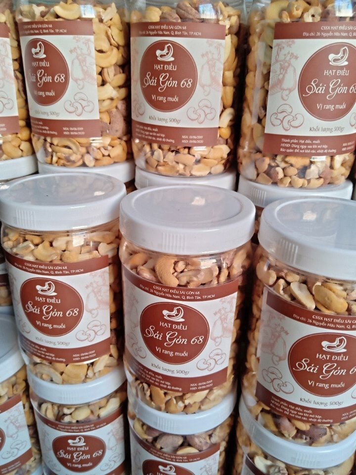 500g hạt điều rang muối Bình Phước