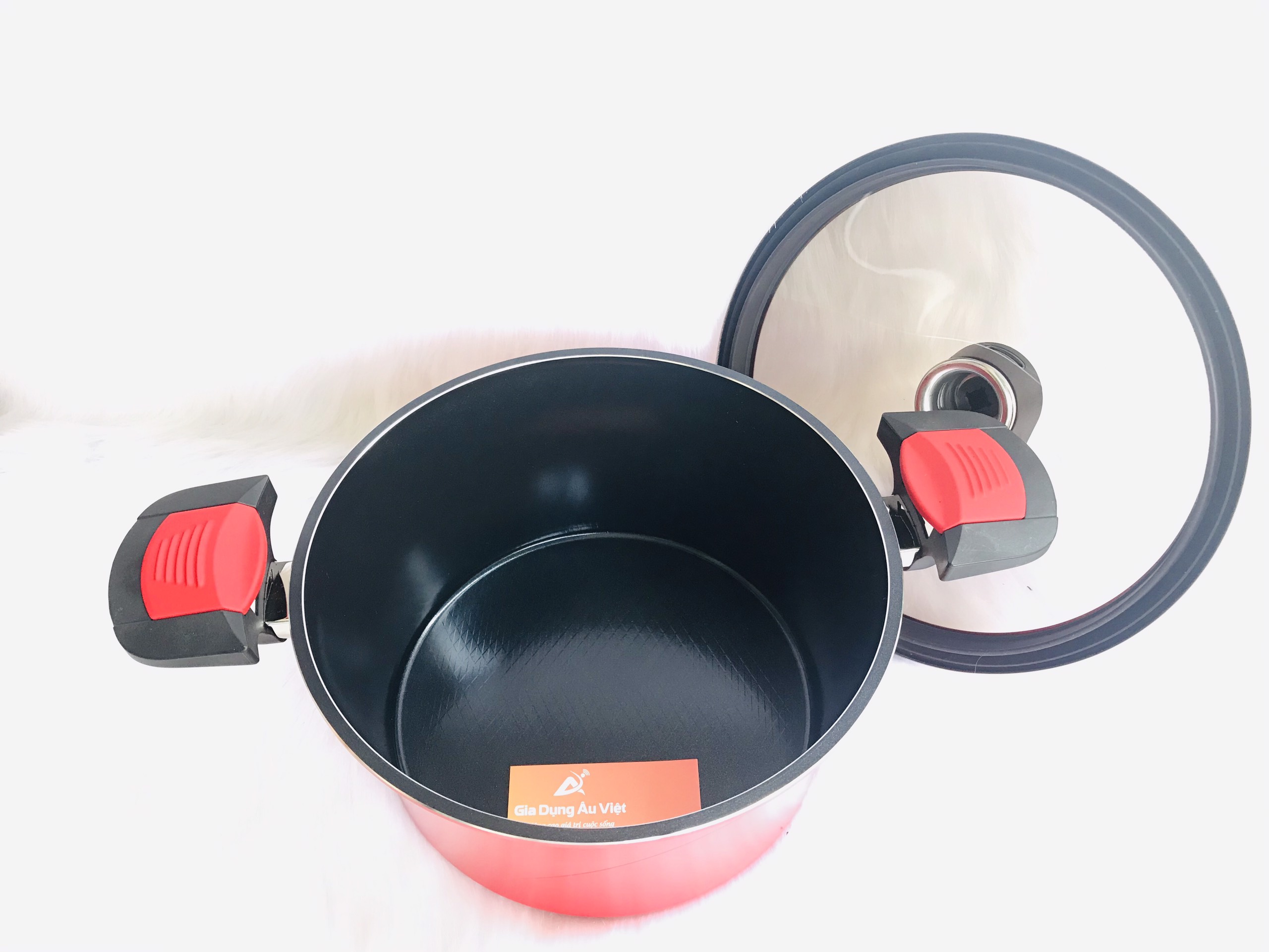 [HCM]Nồi áp suất chậm đáy từ happycall đỏ 46l ( 3003-1126)