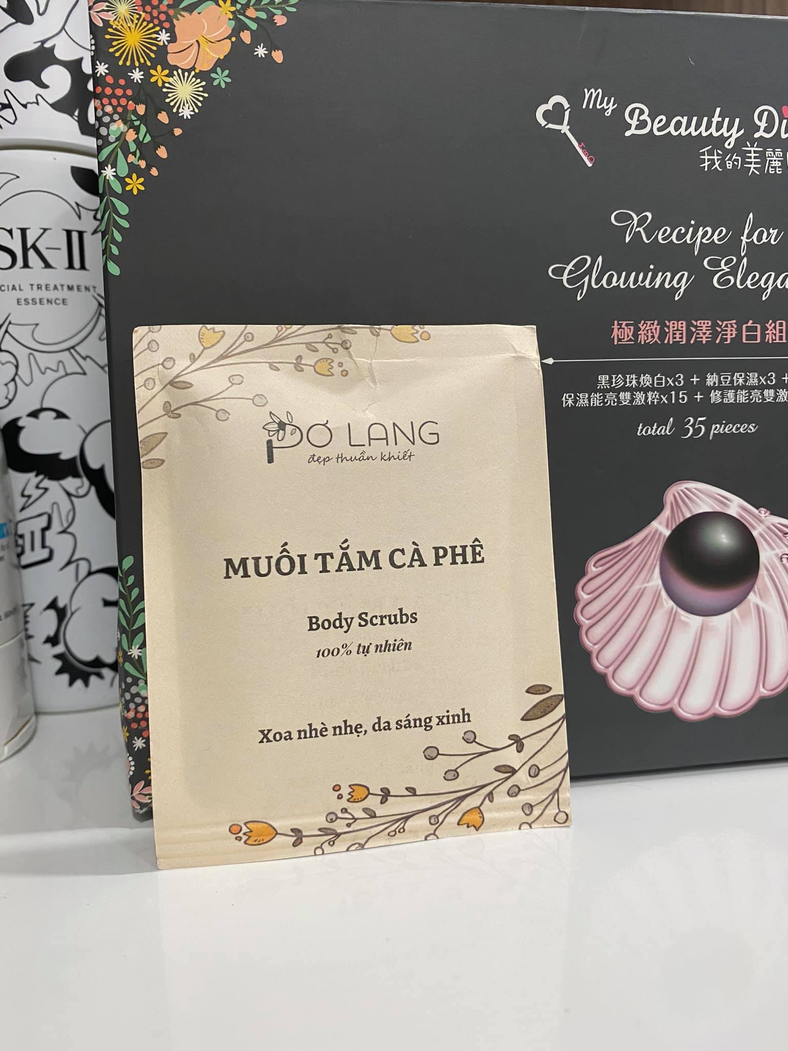 Muối tắm cà phê dầu bơ Pơ lang [ gói 12gr]
