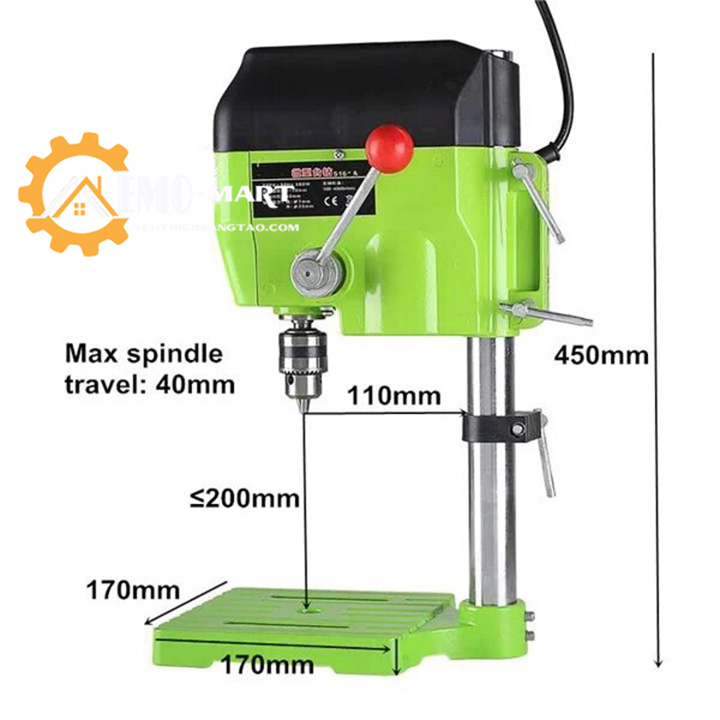 [FreeshipMAX] Máy khoan bàn công suất lớn miniQ 680W