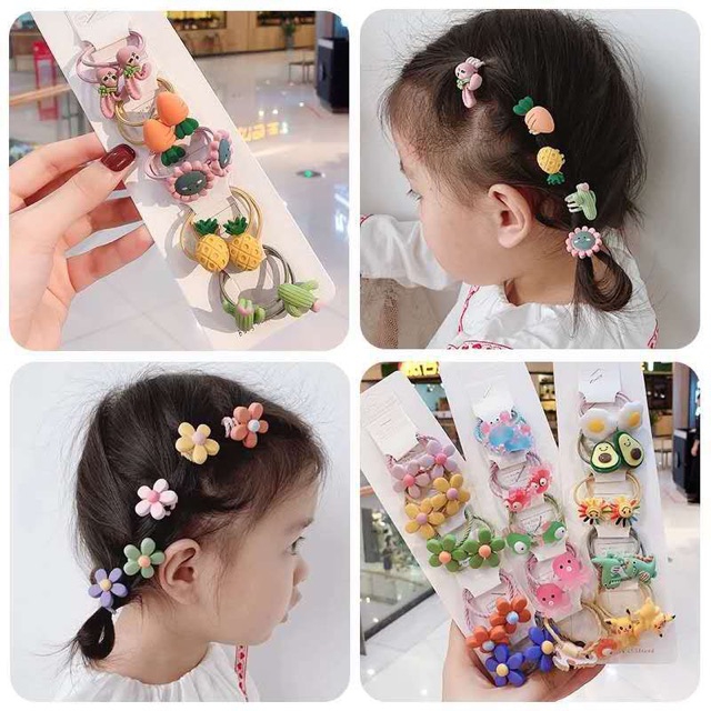 Set 10 Dây cột tóc cho bé
