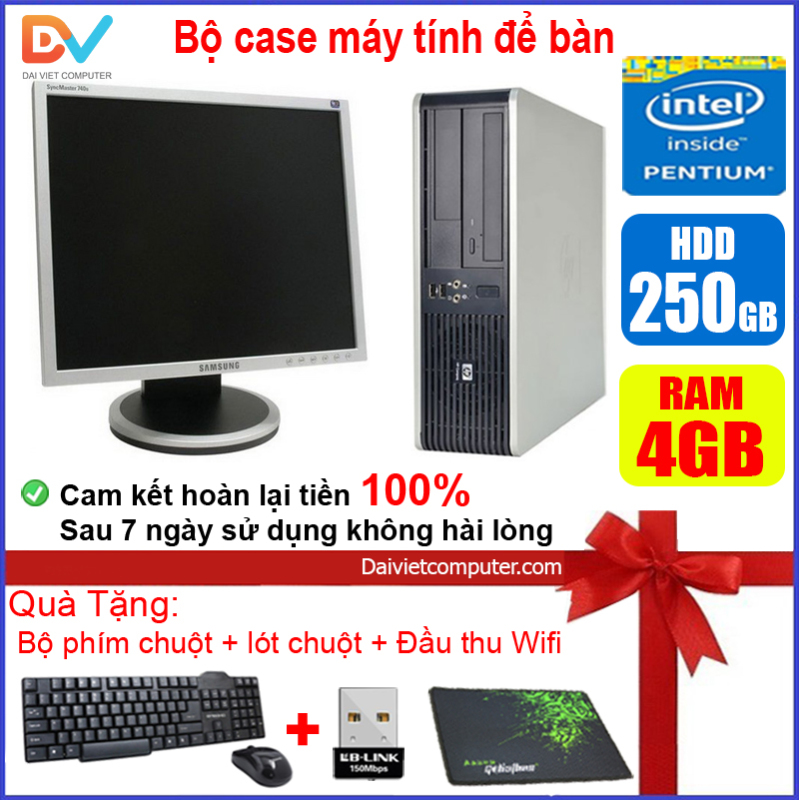 Bảng giá [Trả góp 0%]Bộ case máy tính để bàn HP CPU Dual core E5xxx / DEL Dual core G620 / Ram 4GB / HDD 250GB-500GB / SSD 120GB-240GB + Màn hinh + [QUÀ TẶNG] DEG6 + M - LDV [ Shop Đại Việt Computer - Máy tính Đại Việt ] Phong Vũ