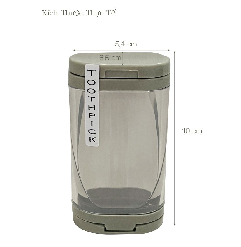 Hủ đựng tăm, tiêu 2 trong 1 Tự Lập