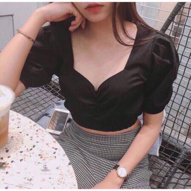 ÁO CROPTOP NHÚN NGỰC