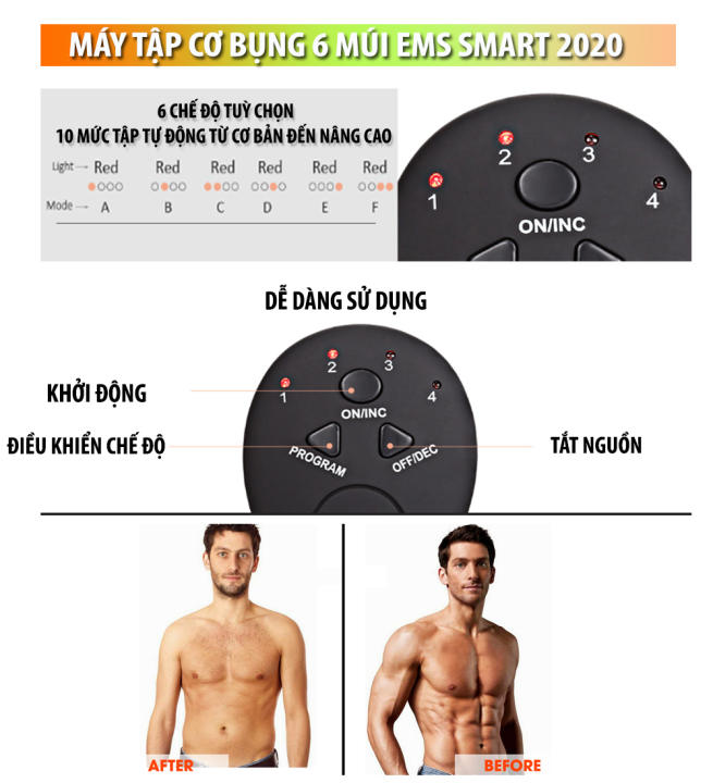 Máy Tập Cơ Bụng tiện ích giúp giảm mỡ bụng, tăng cơ bụng với nhiều chế độ luyện tập khác nhau cho thân hình săn chắc và cân đối