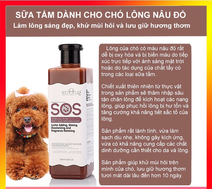 Sữa tắm SOS cho chó mèo