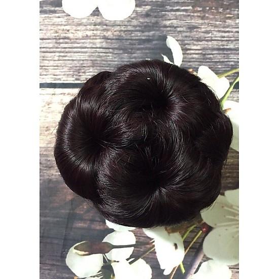 Búi tóc giả bông hoa hàn quốc