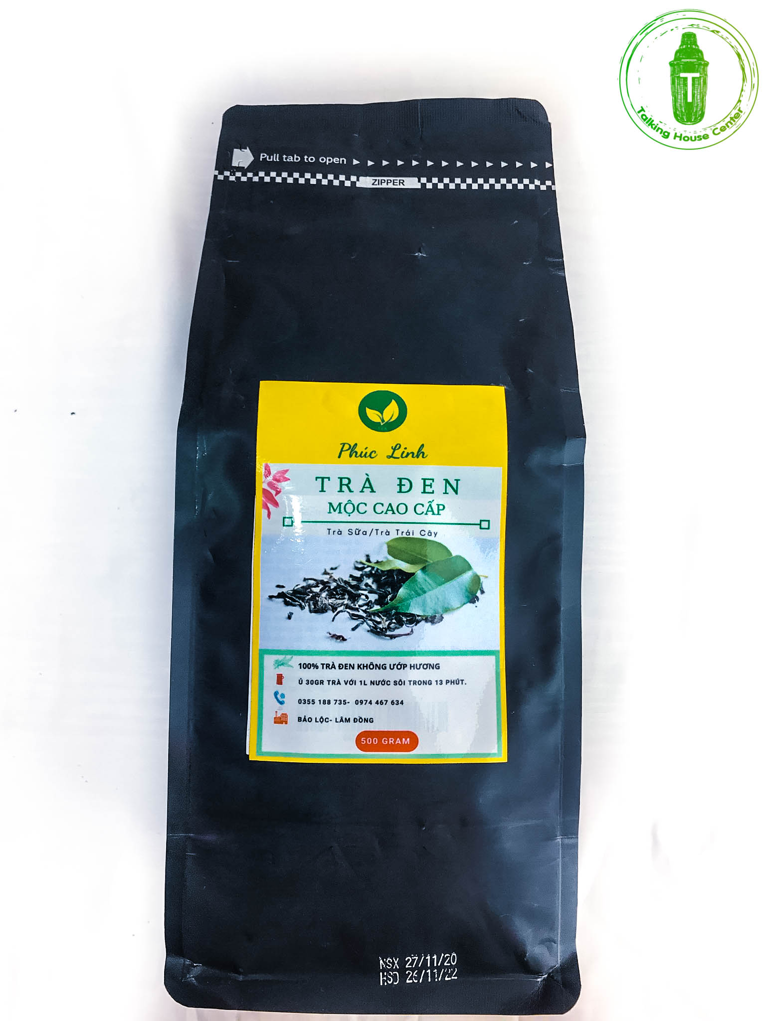 [HCM]Trà đen mộc Phúc Linh gói 500gr