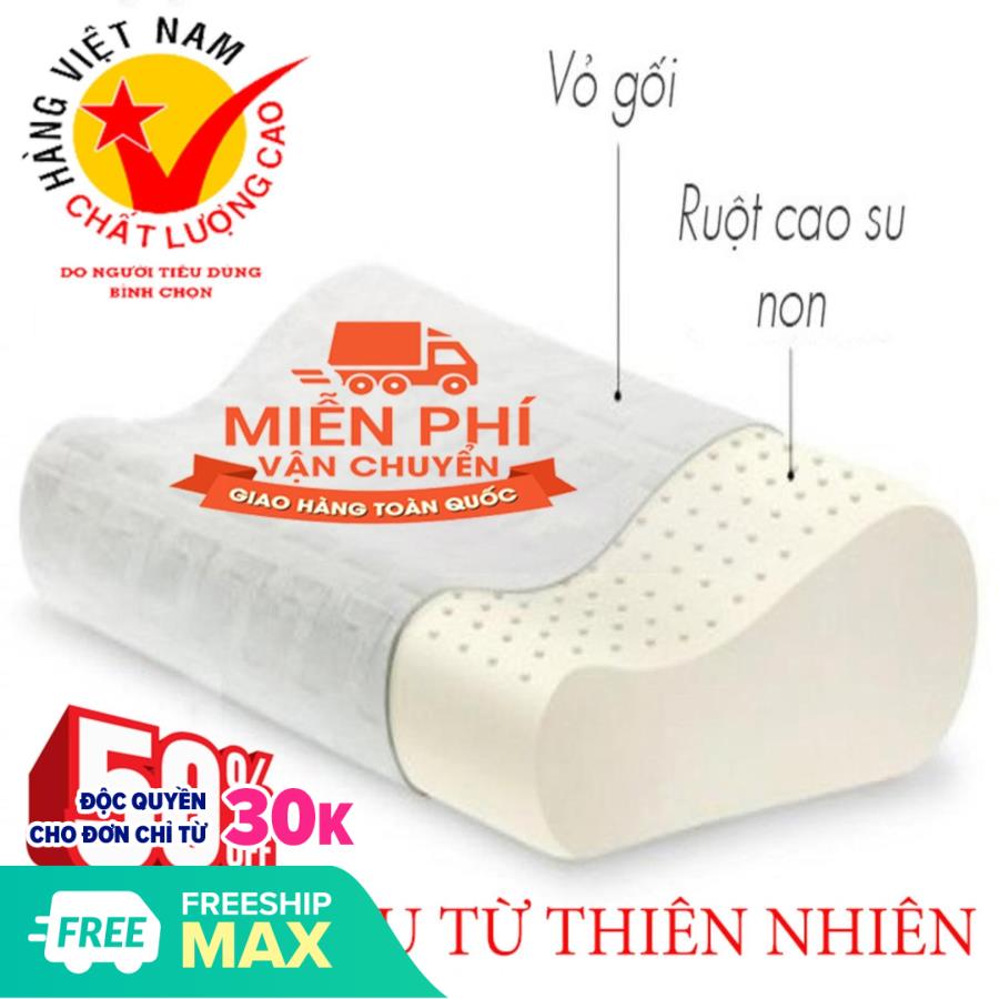 Gối Cao Su Non Chống Ngáy Người Lớn Cao Cấp - Mềm Mại - Êm ái - Đàn Hồi Cho-N Ngay Gô-I Cao Su Non Gia- Tô-T Châ-T Lươ-Ng Là Một Trong Những Loại Gối Êm Nhẹ Có Độ Đàn Hồi Cao.