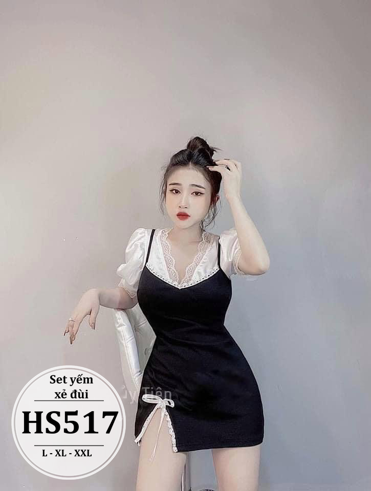 SET BIGSIZE YẾM XẺ ĐÙI HS517 - SIZE L - XL - XXL