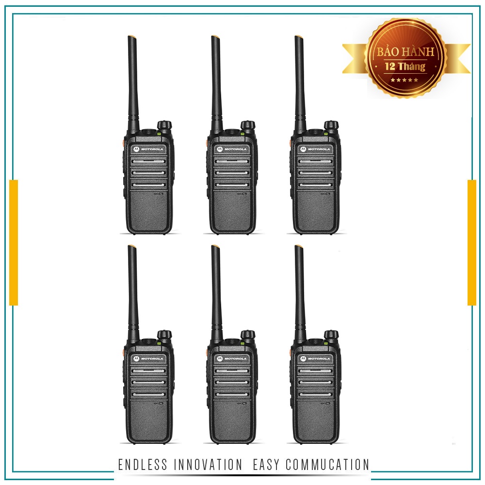 Bộ 6 bộ đàm motorola cp318 - siêu bền cự ly 1km nội thành
