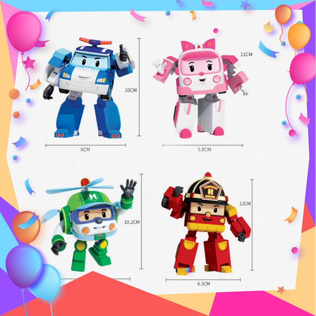 Xe Robocar Poli biến hình (4 mẫu, có hộp)