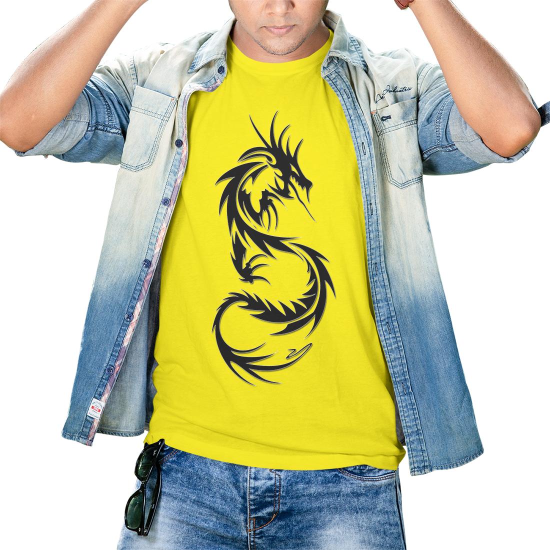 [HCM]Áo thun Nam in hình Dragon Tattoo rồng - Cotton Thun Phong Cách Cá Tính - Cực Chất Và Đẹp