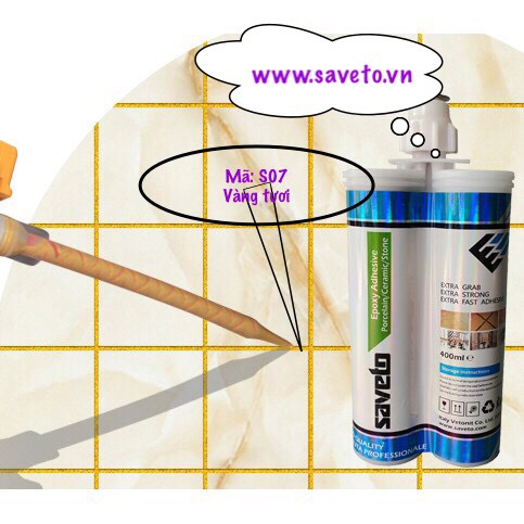 Combo Bộ Sản phẩm keo saveto chít mạch gạch