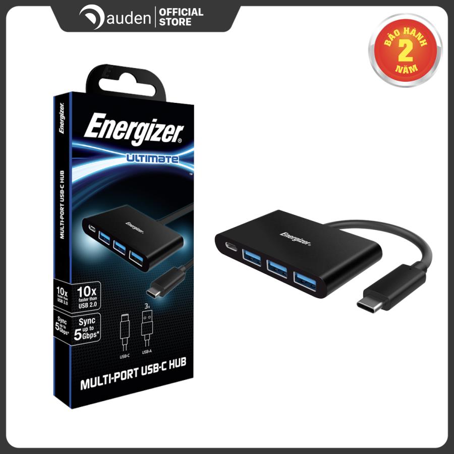 Bộ chuyển USB-C3.1 Hub  Energizer 3USB-A/1USB-C - HC304AC