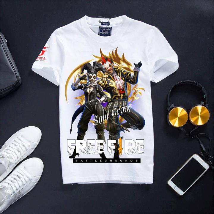 Áo Nam Free Fire, In Nhiệt Cao Cấp Giá Siêu Sock  Free Fire - Bóng Hề Ma Quái