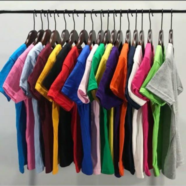[5 CÁI 5 MÀU] Set 5 chiếc Áo Thun Cotton 5 Màu Khác Nhau Kiểu Dáng Basic Cho Bé Trai/Gái