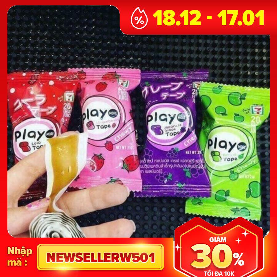 Kẹo cuộn play 7-eleven Thái 8k/ cái 21gr ( giá cực sốc)(Cola-Đỏ)