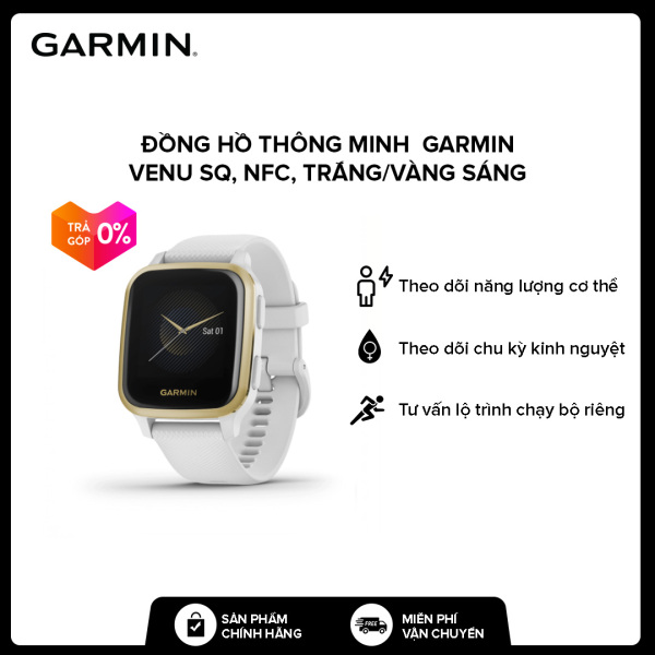 [TRẢ GÓP 0%] Đồng hồ thông minh Garmin Venu Sq, NFC - Hàng chính hãng