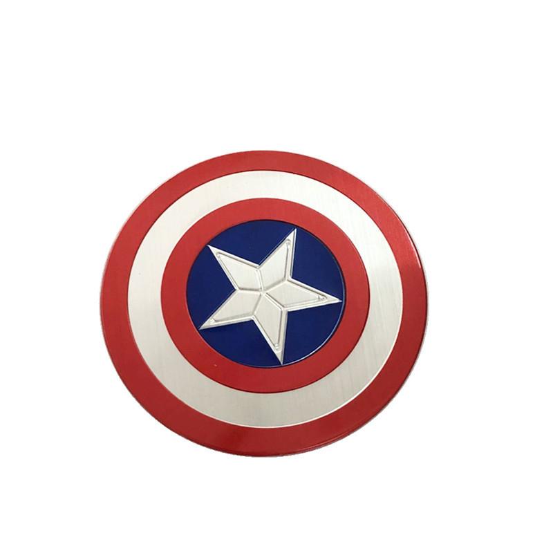 Tem nhôm dán xe Captain america tròn 7.5cm