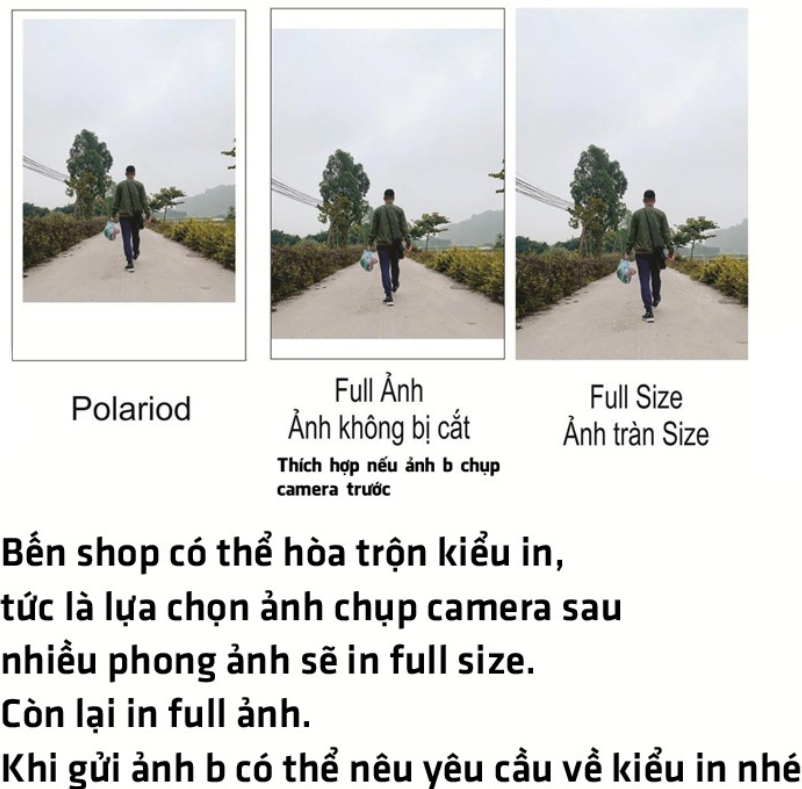 In ảnh 20x30 (cỡ A4) Hỗ trợ đóng khung ảnh
