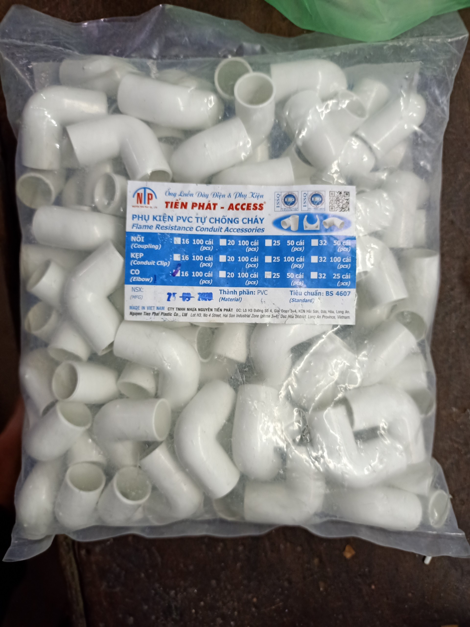Bịch co ống điện phi 16 & phi 20 & phi 25
