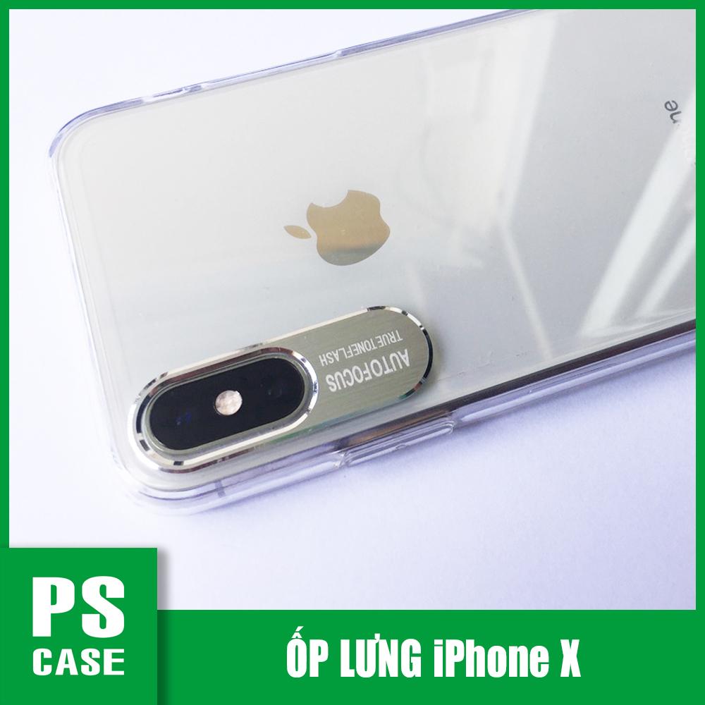 Ốp lưng dẻo trong iPhone X - IPX - Ốp lưng bảo vệ camera Auto focus