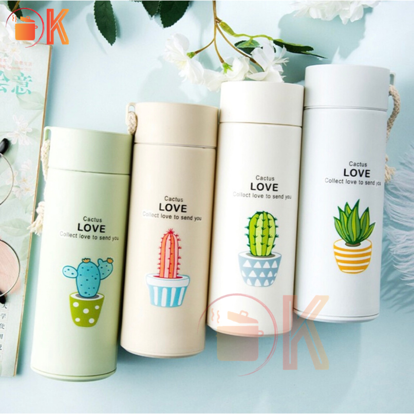 Bình Giữ Nhiệt Thuỷ Tinh Nhiều Màu Sắc CACTUS COLLECTION dung tích 400ml TP?R075