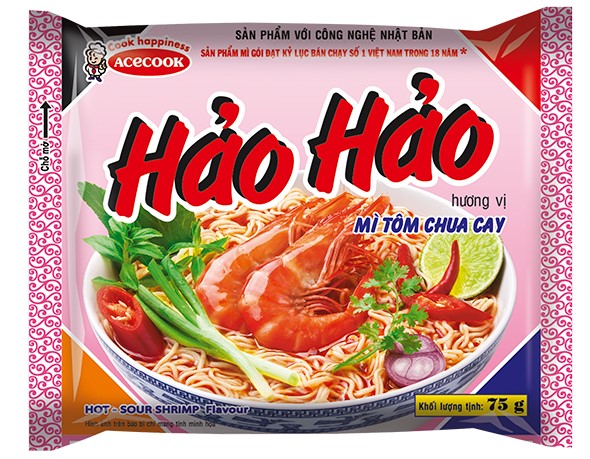 Combo 10 gói mì Hảo Hảo vị Tôm chua cay Acecook