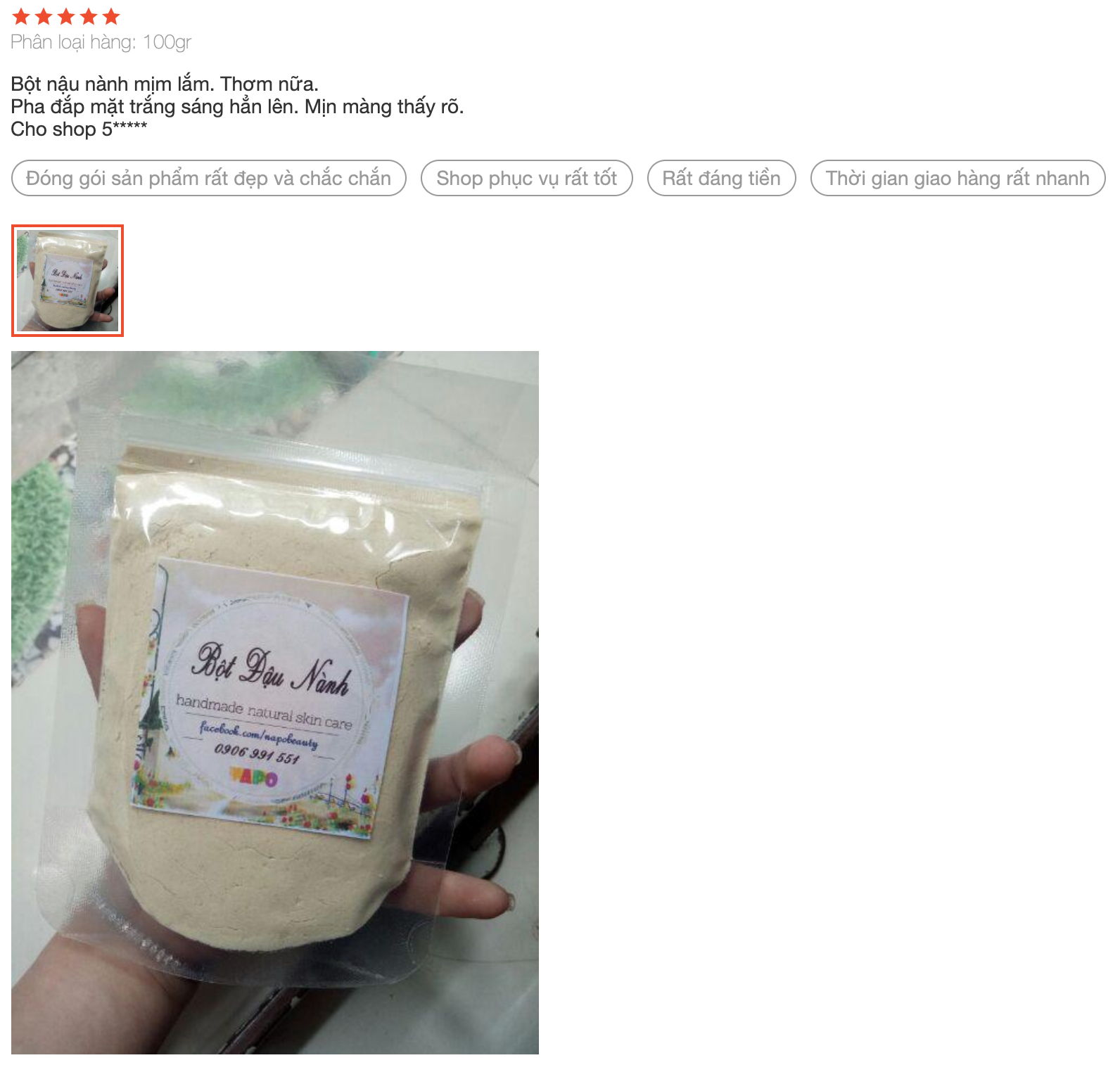 [HCM]Bột Đậu Nành Handmade - Đắp mặt & ủ body