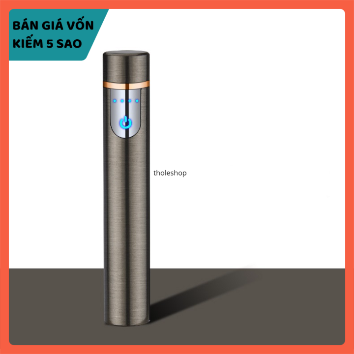 [HCM]Bật lửa sạc điện - Hộp quẹt - Bật lửa cao cấp sạc pin bằng cổng sạc USB - Bật lửa điện USB - Bật lửa cảm ứng vân tay [GIÁ VỐN]